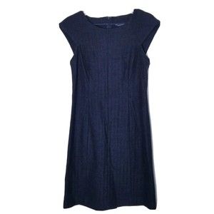 Banana Republic Wool Blend Dress Women Size 12 Gray